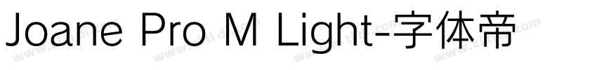 Joane Pro M Light字体转换